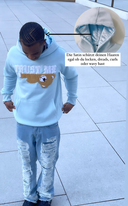 Baby Blau Teddybär Hoodie